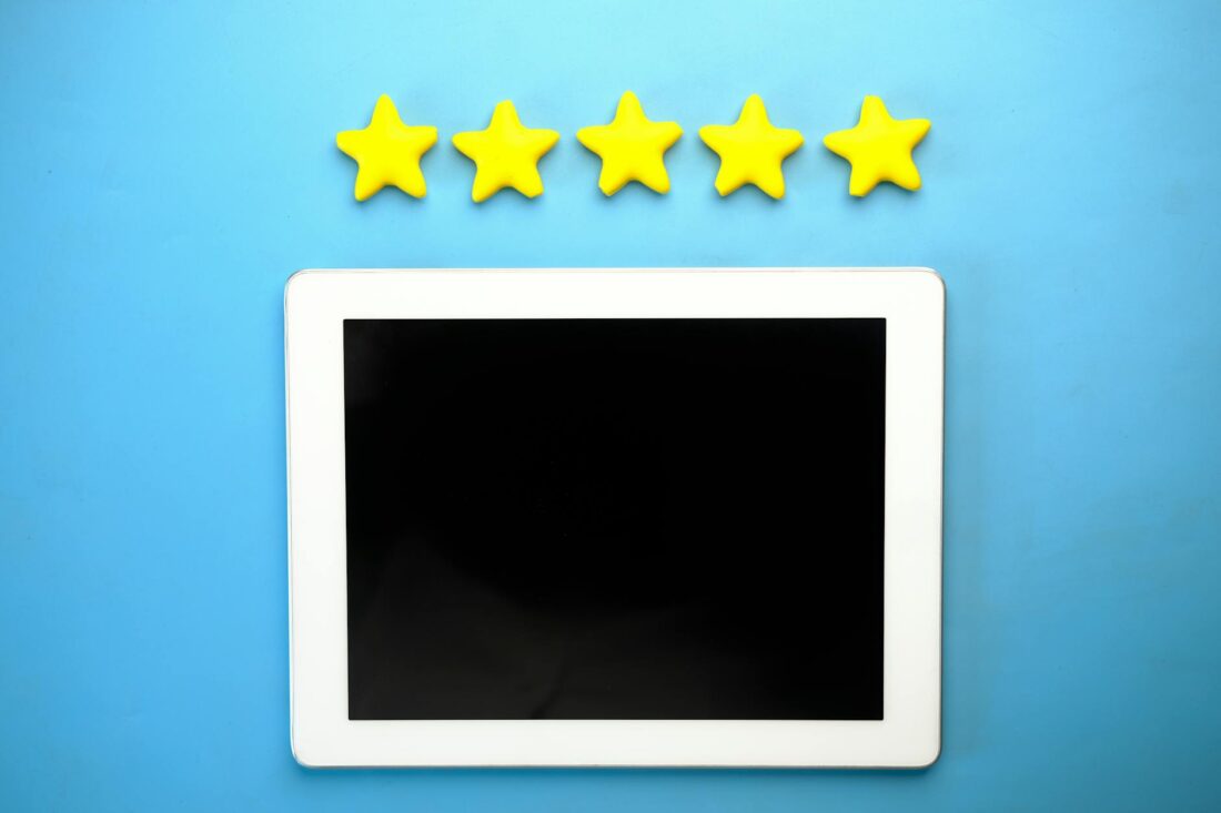 five stars over blackboard